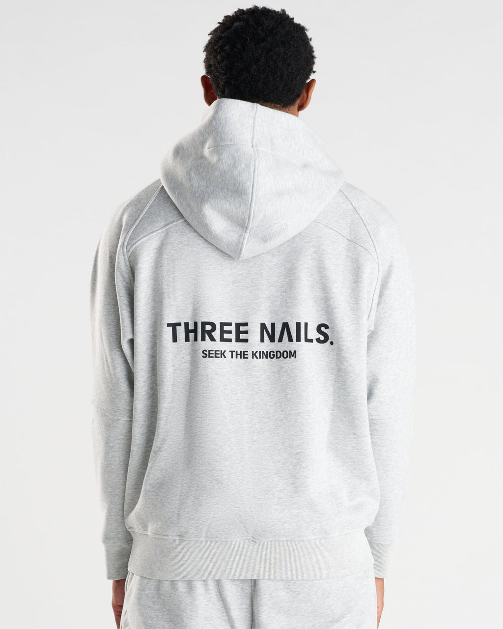 Signature Fleece Hoodie "STK" - Heather Grey