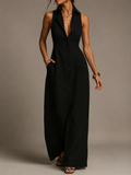 Francine | Women's Button Down Sleeveless Maxi Dress