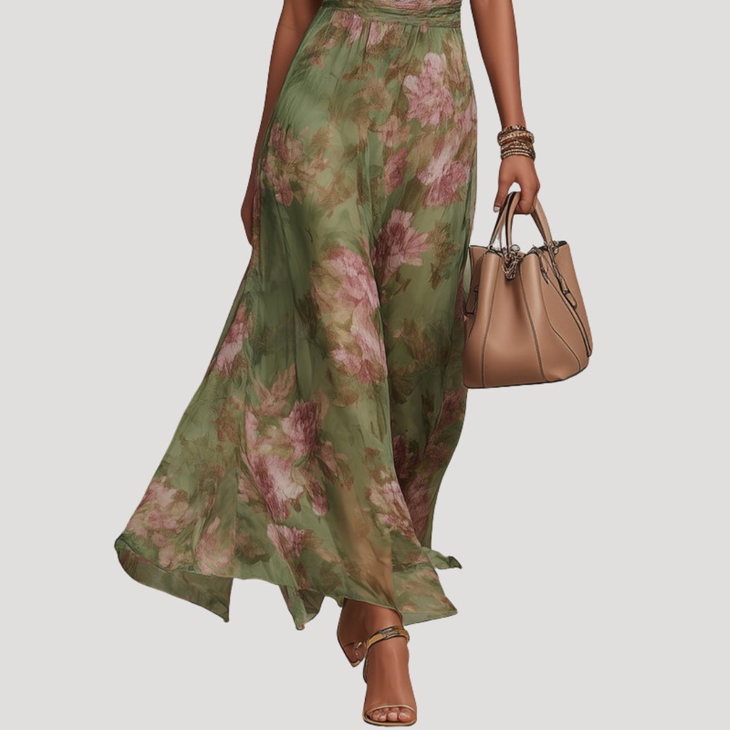 Penelope | Women's Floral Halter Maxi Dress