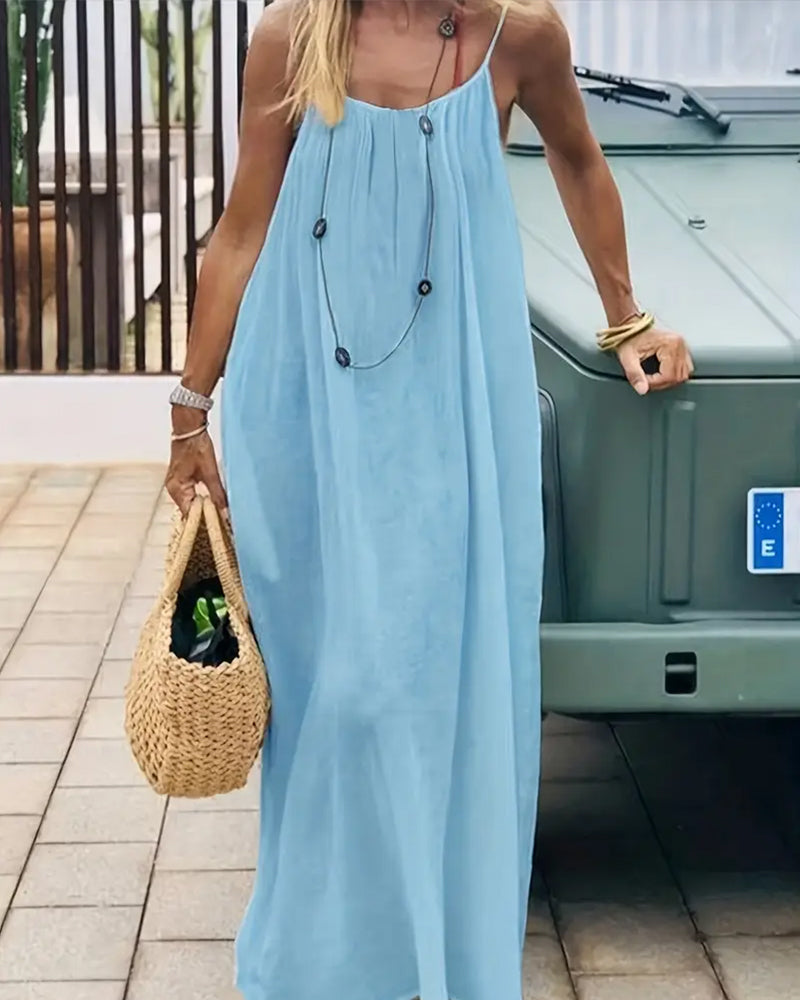 Sloane | Women's Sleeveless Cami Maxi Dress
